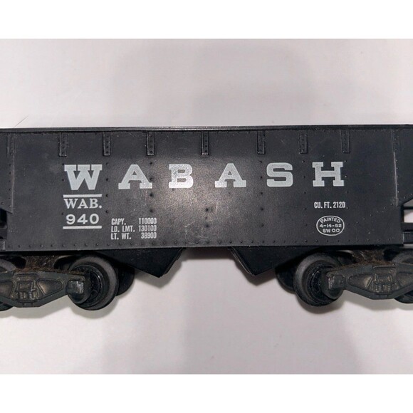 Gilbert AMERICAN FLYER 940 Wabash Hopper Car Vintage Collectible - Picture 3 of 10